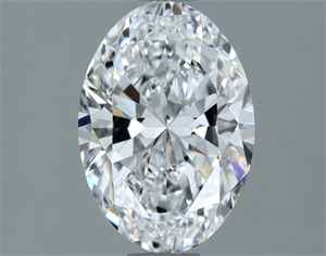 Picture of Natural Diamond 1.30 Carats, Oval with  Cut, D Color, VS1 Clarity and Certified by GIA