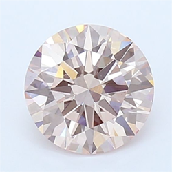 Picture of Lab Grown Diamond 1.81 Carats, Round with Excellent Cut, Fancy Intense Pink Color, VS1 Clarity and Certified by IGI
