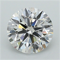 Lab Grown Diamond 1.32 Carats, Round with Ideal Cut, E Color, VS2 Clarity and Certified by IGI