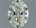 Natural Diamond 0.80 Carats, Oval with  Cut, J Color, VVS2 Clarity and Certified by IGI