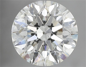 Picture of Natural Diamond 2.01 Carats, Round with Excellent Cut, I Color, I1 Clarity and Certified by GIA