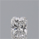 Natural Diamond 0.31 Carats, Radiant with  Cut, D Color, VVS2 Clarity and Certified by GIA