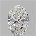 Natural Diamond 1.21 Carats, Oval with  Cut, G Color, VS2 Clarity and Certified by GIA