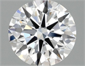 Lab Grown Diamond 1.42 Carats, Round with Ideal Cut, D Color, VVS2 Clarity and Certified by IGI