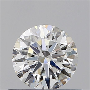 Picture of Natural Diamond 0.49 Carats, Round with Excellent Cut, G Color, SI2 Clarity and Certified by GIA