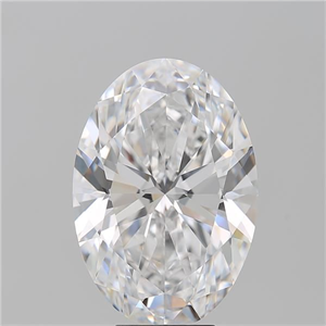 Picture of Natural Diamond 7.08 Carats, Oval with  Cut, D Color, VVS1 Clarity and Certified by GIA