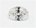 Natural Diamond 0.41 Carats, Oval with  Cut, D Color, SI1 Clarity and Certified by GIA