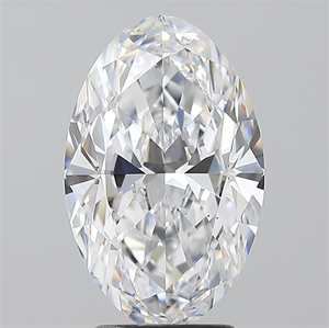 Foto Diamante Natural 3.01 quilates, Ovalado , Color D, claridad VS2 y certificado GIA de