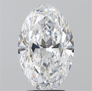 Foto Diamante Natural 3.01 quilates, Ovalado , Color D, claridad VS2 y certificado GIA de