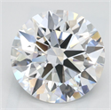 Lab Grown Diamond 2.41 Carats, Round with Excellent Cut, D Color, FL Clarity and Certified by GIA