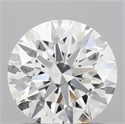 Lab Grown Diamond 1.10 Carats, Round with Ideal Cut, D Color, VVS2 Clarity and Certified by IGI