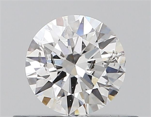 Picture of Natural Diamond 0.40 Carats, Round with Excellent Cut, E Color, I1 Clarity and Certified by GIA