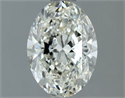 Natural Diamond 1.00 Carats, Oval with  Cut, I Color, VS1 Clarity and Certified by IGI