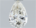 Natural Diamond 0.70 Carats, Pear with  Cut, J Color, VVS2 Clarity and Certified by IGI