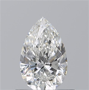 Picture of Natural Diamond 0.51 Carats, Pear with  Cut, G Color, VS2 Clarity and Certified by GIA