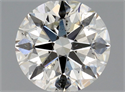Natural Diamond 0.91 Carats, Round with Excellent Cut, H Color, SI2 Clarity and Certified by GIA
