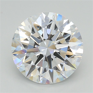 Picture of Lab Grown Diamond 5.41 Carats, Round with Excellent Cut, D Color, IF Clarity and Certified by GIA