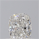 Natural Diamond 0.40 Carats, Cushion with  Cut, F Color, SI1 Clarity and Certified by GIA