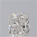 Natural Diamond 0.40 Carats, Cushion with  Cut, F Color, SI1 Clarity and Certified by GIA