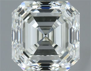 Picture of Natural Diamond 1.00 Carats, Asscher with  Cut, I Color, VS1 Clarity and Certified by IGI
