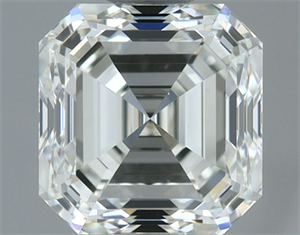 Picture of Natural Diamond 1.00 Carats, Asscher with  Cut, I Color, VS1 Clarity and Certified by IGI
