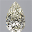 Natural Diamond 1.01 Carats, Pear with  Cut, J Color, VVS1 Clarity and Certified by IGI