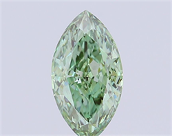 Picture of Lab Grown Diamond 1.51 Carats, Marquise with  Cut, Fancy Vivid Green Color, VS1 Clarity and Certified by IGI