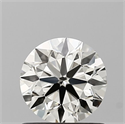 Natural Diamond 0.70 Carats, Round with Excellent Cut, J Color, VVS2 Clarity and Certified by IGI