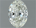 Natural Diamond 0.60 Carats, Oval with  Cut, J Color, VVS1 Clarity and Certified by IGI