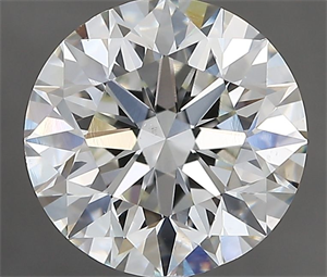 Picture of Natural Diamond 3.00 Carats, Round with Excellent Cut, I Color, VS2 Clarity and Certified by GIA