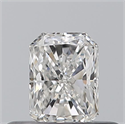 Natural Diamond 0.30 Carats, Radiant with  Cut, F Color, VVS2 Clarity and Certified by GIA