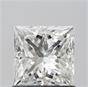 Natural Diamond 1.01 Carats, Princess with  Cut, H Color, VS2 Clarity and Certified by GIA