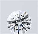 Lab Grown Diamond 1.05 Carats, Round with Ideal Cut, D Color, VVS2 Clarity and Certified by IGI