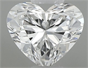 Natural Diamond 0.32 Carats, Heart with  Cut, E Color, SI1 Clarity and Certified by GIA