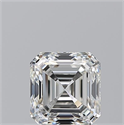 Natural Diamond 1.03 Carats, Asscher with  Cut, H Color, VS2 Clarity and Certified by GIA