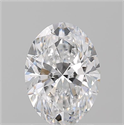 Natural Diamond 2.01 Carats, Oval with  Cut, D Color, SI1 Clarity and Certified by GIA