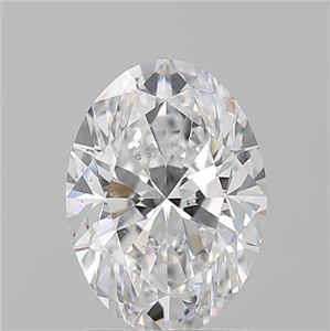 Picture of Natural Diamond 2.01 Carats, Oval with  Cut, D Color, SI1 Clarity and Certified by GIA