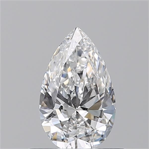Foto Diamante Natural 0.50 quilates, De pera , Color D, claridad VVS2 y certificado GIA de