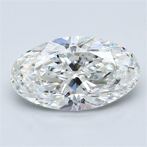 Picture of Natural Diamond 3.01 Carats, Oval with  Cut, G Color, SI1 Clarity and Certified by GIA