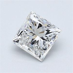 Foto Diamante Natural 1.00 quilates, Princesa , Color G, claridad SI2 y certificado GIA de
