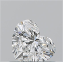 Natural Diamond 0.56 Carats, Heart with  Cut, G Color, IF Clarity and Certified by GIA