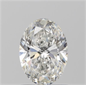 Natural Diamond 1.20 Carats, Oval with  Cut, G Color, SI1 Clarity and Certified by GIA