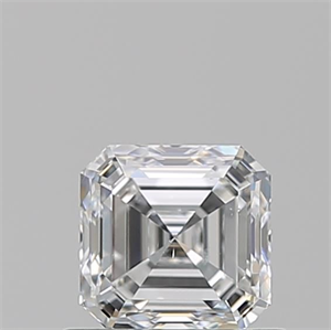 Foto Diamante Natural 0.72 quilates, Asscher , Color D, claridad SI1 y certificado GIA de