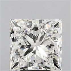 Picture of Lab Grown Diamond 4.53 Carats, Princess with  Cut, Fancy Intense Green Color, VVS2 Clarity and Certified by IGI