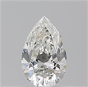Natural Diamond 0.56 Carats, Pear with  Cut, H Color, VS1 Clarity and Certified by GIA