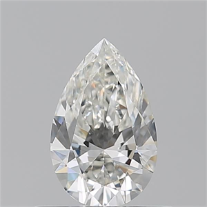 Picture of Natural Diamond 0.56 Carats, Pear with  Cut, H Color, VS1 Clarity and Certified by GIA