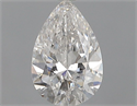 Natural Diamond 0.51 Carats, Pear with  Cut, E Color, I1 Clarity and Certified by GIA