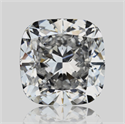 Natural Diamond 1.55 Carats, Cushion with  Cut, D Color, VS2 Clarity and Certified by GIA