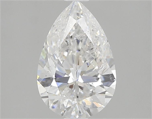 Picture of Natural Diamond 1.10 Carats, Pear with  Cut, E Color, I1 Clarity and Certified by GIA