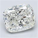 Natural Diamond 4.09 Carats, Cushion with  Cut, I Color, SI2 Clarity and Certified by GIA